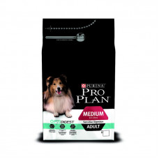 Сухой корм для взрослых собак средних пород Pro Plan Optidigest, при чувствительном пищеварении, ягненок, с рисом, 1.5 кг
