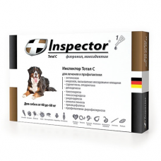Inspector Total C Капли от блох, клещей и гельминтов для собак от 40 до 60 кг
