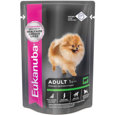 Влажный корм для собак Eukanuba Adult All Breed, с говядиной в соусе, 100 г