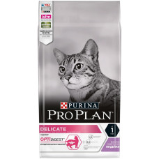 Сухой корм для кошек Pro Plan Delicate OPTIDigest, при чувствительном пищеварении, с индейкой, 1.5 кг