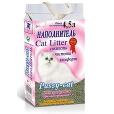 Наполнитель для кошек комкующийся Pussy-cat 