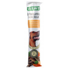 Лакомство для собак Titbit Шпикачка Standart , с рубцом говяжьим и курагой, 9 шт в упаковке