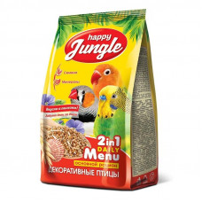 Корм для декоративных птиц (универсал) Happy Jungle, 350 г