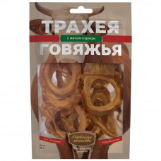Лакомство для собак Деревенские Лакомства Трахея говяжья, с мясом курицы, 50 г