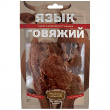 Лакомство для собак Деревенские Лакомства Язык говяжий, 50 г