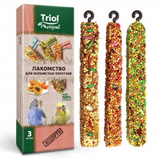 Лакомство Triol Original для волнистых попугаев АССОРТИ (уп.3шт.), 80г