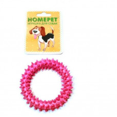 Игрушка для собак HOMEPET кольцо с шипами, из термопластика, длина 9 см  