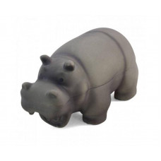 HOMEPET 15 СМ ИГРУШКА ДЛЯ СОБАК БЕГЕМОТ СО ЗВУКОМ ЛАТЕКС СЕРЫЙ