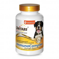Витамины для крупных собак, Unitabs ImmunoComplex, с Q10, 100 шт