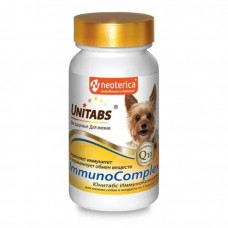 Витамины для мелких собак Unitabs ImmunoComplex с Q10, 100 шт