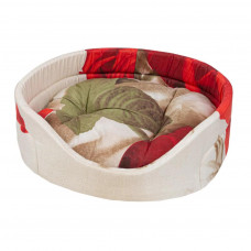 Лежак для собак и кошек Xody Открытый Эконом №5, цвета в ассортименте, 71х53х20 см