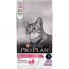 Сухой корм для взрослых кошек PRO PLAN® DELICATE, с чувствительным пищеварением, с индейкой