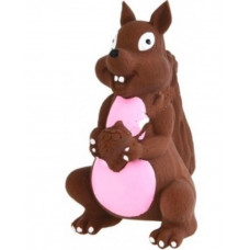 Игрушка для собак HomePet Белка с пищалкой латекс 15см