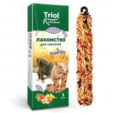 Лакомство для грызунов Triol Standard, с фруктами (уп. 3 шт), 80 г