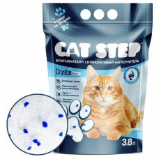 Наполнитель для кошачьих туалетов Cat Step Crystal Blue впитывающий силикагелевый, 3.8 л