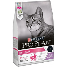 Сухой корм для кошек Pro Plan Delicate OPTIDigest, при чувствительном пищеварении, с индейкой, 3 кг