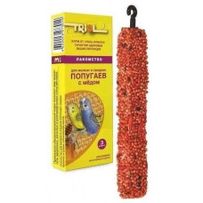 Лакомство для мелких и средних попугаев Triol Standard, с медом , 80 г