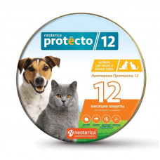 Neoterica Protecto ошейник от блох и клещей для кошек и собак мелких пород, 40 см х 2 шт.