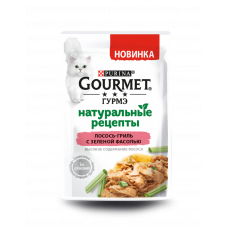 Gourmet Гурмэ Натуральные рецепты. Лосось-гриль с зеленой фасолью