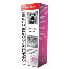 Ветпрепараты для кошек и собак Apicenna Фунгин Форте (лечение лишая и других грибковых заболеваний), 30мл (0.01 кг)
