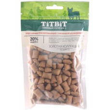 Подушечки глазированные TiTBiT с начинкой из индейки для собак Золотая коллекция 100 г