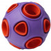 Игрушка для собак HomePet Silver Series Y000284-01ALPR, Мяч фиолетовый, красный, диаметр 7,5 см