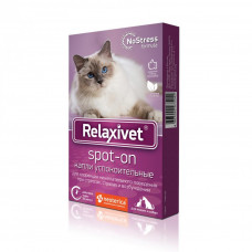 Relaxivet SPOT-ON капли успокоительные для кошек и собак уп. 4 пипетки по 0,5 мл (1 шт)