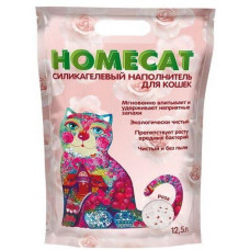 Наполнитель Homecat Роза впитывающий силикагелевый для кошачьих туалетов