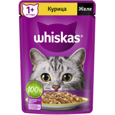 Корм для кошек Whiskas Желе с курицей, 75г 