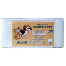 HOMEPET VET 30 шт 60 см х 90 см пеленки для животных впитывающие гелевые