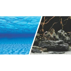 Фон аквариумный двухсторонний Barbus Background 051, морская лагуна/Натуральная мистика, пленка, высота 45 см, длина 15 м