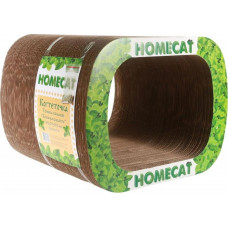Когтеточка из гофрокартона для кошек HomeCat Кошачья радость, тоннель большой, 39 х 29,5 х 35 см Когтеточка из гофрокартона для кошек HomeCat Кошачья радость, тоннель большой, 39 х 29,5 х 35 см
