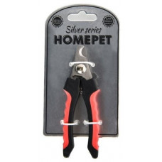 Когтерез-секатор с фиксатором для кошек и собак Homepet Silver Series, 12,5 х 4 см, Черный