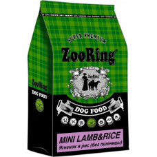 Сухой корм для собак ZooRing Mini Lamb&Rice (без пшеницы), Ягненок с рисом, весовой