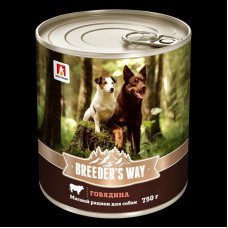 Консервы для собак Зоогурман Breeder's Way, говядина, 350 г