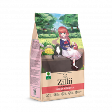 Сухой корм для взрослых кошек с избыточным весом и стерилизованных кошек ZILLII Light/Sterilized Cat, индейка с уткой, 2 кг