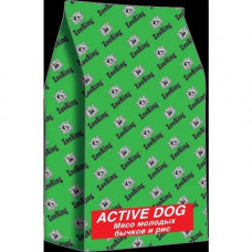 Сухой корм для взрослых активных собак средних и крупных пород ZooRing Active Dog  Мясо молодых бычков, 20 кг