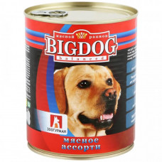 Корм влажный для собак Зоогурман Big Dog, мясное ассорти, 850 г