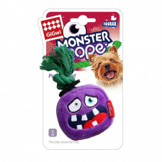 Игрушка для собак GiGwi Монстр с пищалкой и веревкой (75433), серия MONSTER ROPE, 8 см