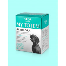 Синбиотический комплекс для собак Veda My totem actiflora, 30 саше-пакетов по 1 г в упаковке