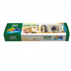 Лакомство для грызунов Triol Standard лесные роллы, с лепестками цветов (уп. 4 шт), 70 г