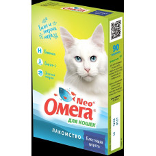 Витамины для кошек Омега Nео+ Блестящая шерсть, с биотином и таурином, 90 табл.