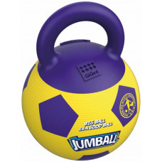 Игрушка для собак GiGwi Jumball Мячик с захватом (75366), желтый/фиолетовый, 26 см