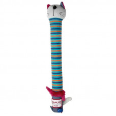 Игрушка для собак GiGwi Кот с хрустящей шеей и пищалкой (75413), серия CRUNCHY NECK, 32 см