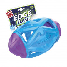 Игрушка для собак GiGwi Регби-мяч светящийся (75512), серия EDGE FLASH, 15 см