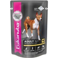 Консервы EUKANUBA DOG ADULT CHICKEN для взрослых собак с курицей в соусе