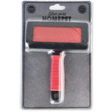 Пуходерка пластиковая HOMEPET SILVER SERIES, размер M, 15,5 х 11,5 см