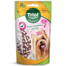 Мини-косточки для мини-собак Triol DENTAL, из утки, 50 г