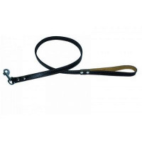 Поводок для животных  кожаный одинарный, прошитый