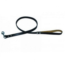 Поводок для животных  кожаный одинарный, прошитый